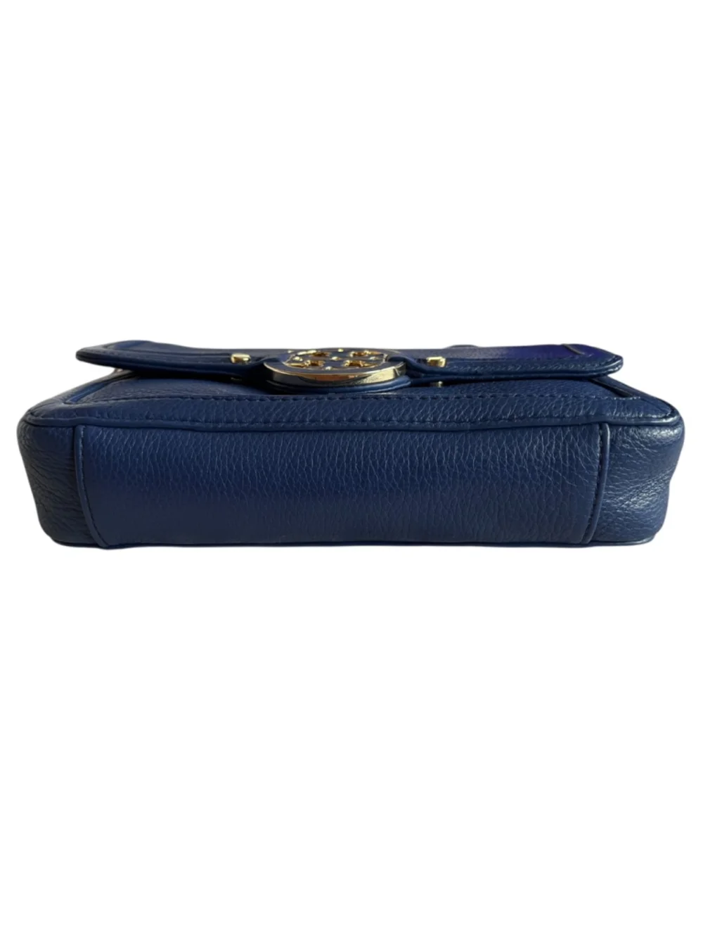 Tory Burch NWT Crossbody Bag LEATHER Indigo Blue AMANDA MINI